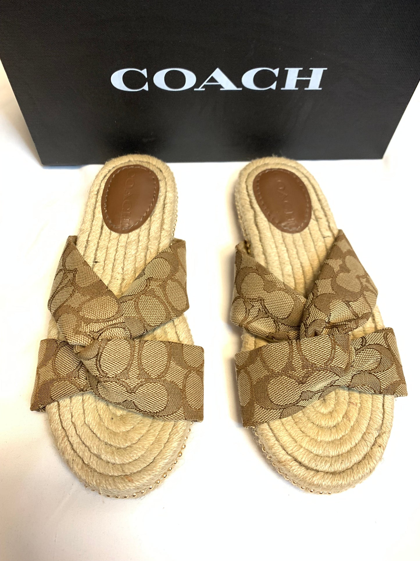 Shoes Flats By Coach In Brown, Size: 7.5