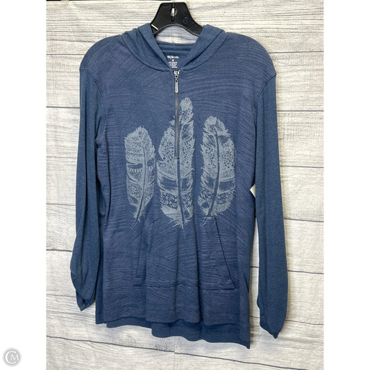 Athletic Jacket By Style And Company In Blue, Size: M