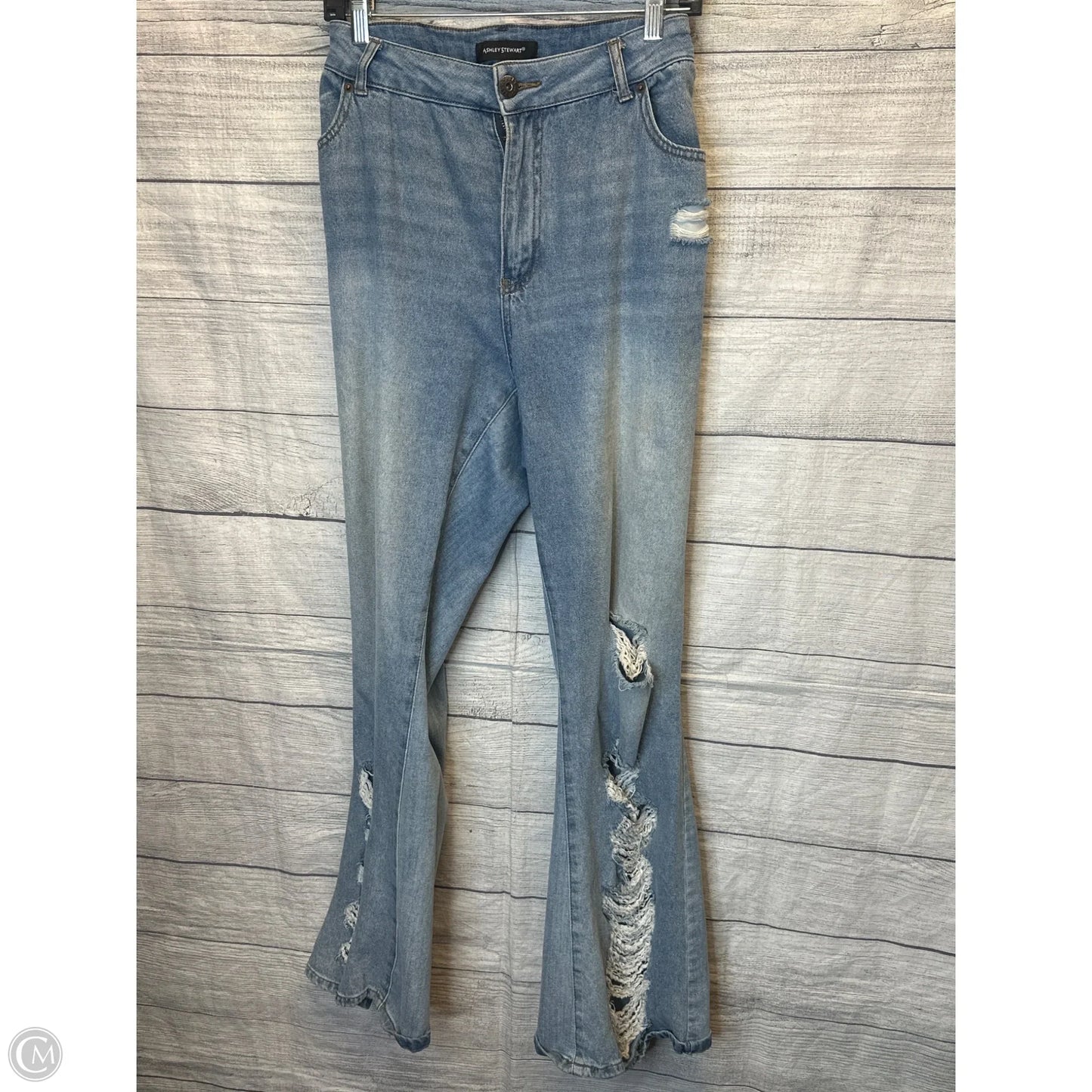 Jeans Wide Leg By Ashley Stewart In Blue Denim, Size: 20