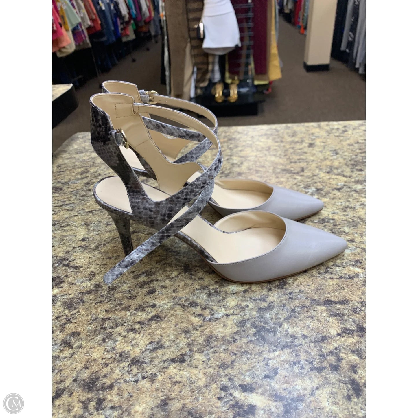 Shoes Heels Stiletto By Nine West In Snakeskin Print, Size: 10