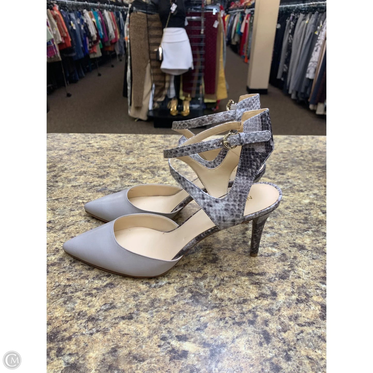 Shoes Heels Stiletto By Nine West In Snakeskin Print, Size: 10