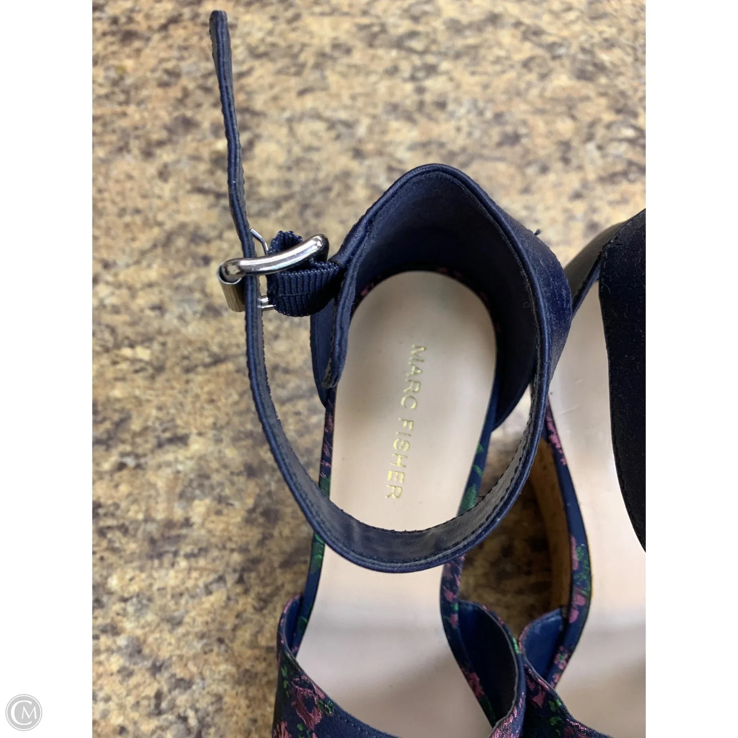 Shoes Heels Wedge By Marc Fisher In Floral Print, Size: 8