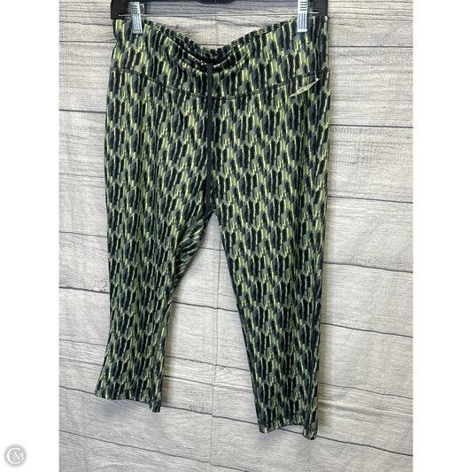 Athletic Leggings By Danskin In Green & Grey, Size: M