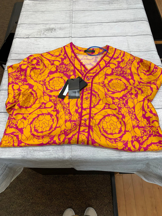 Multi-colored Top Short Sleeve Versace