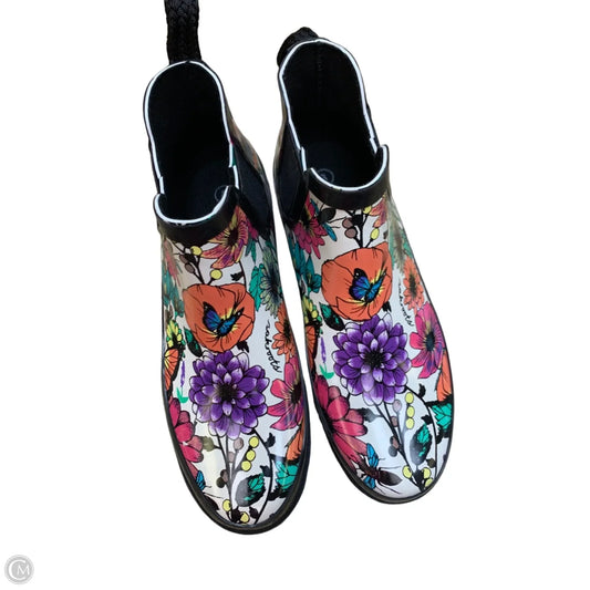 Boots Rain By Sakroots In Floral Print, Size: 8