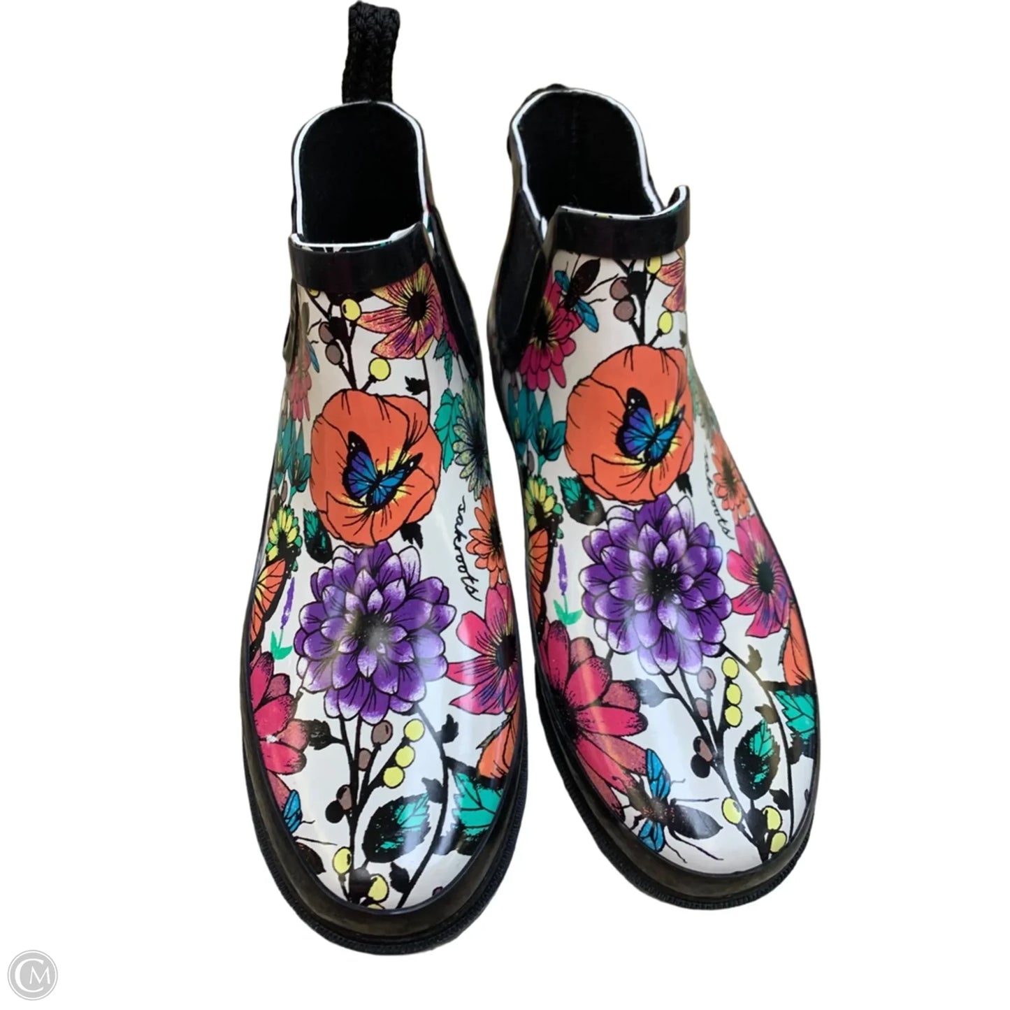 Boots Rain By Sakroots In Floral Print, Size: 8