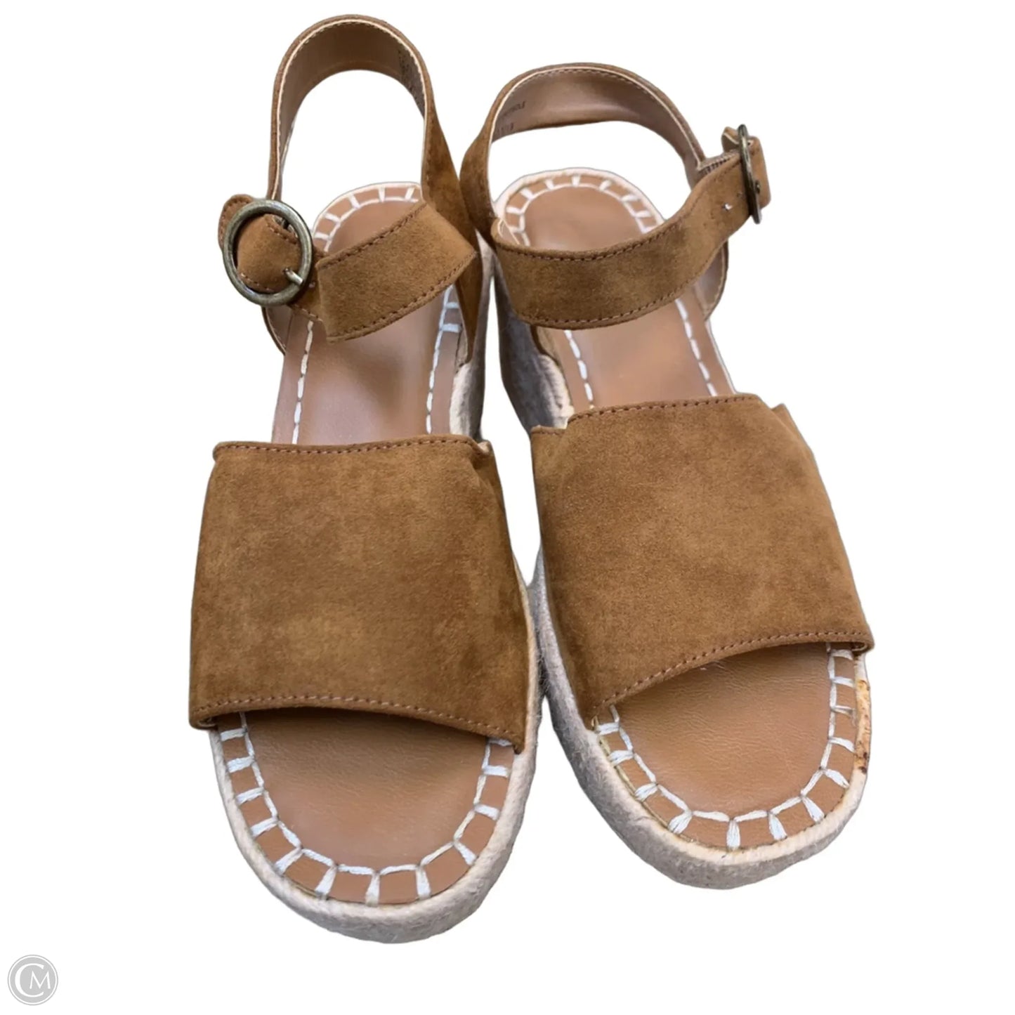 Sandals Heels Platform By Universal Thread In Brown, Size: 7.5