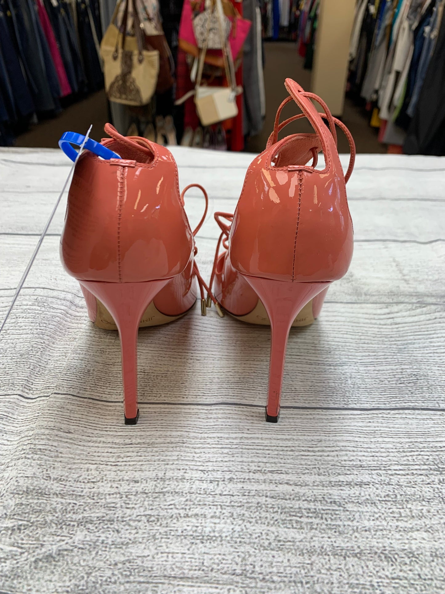 Pink Shoes Heels Kitten Jimmy Choo, Size 8