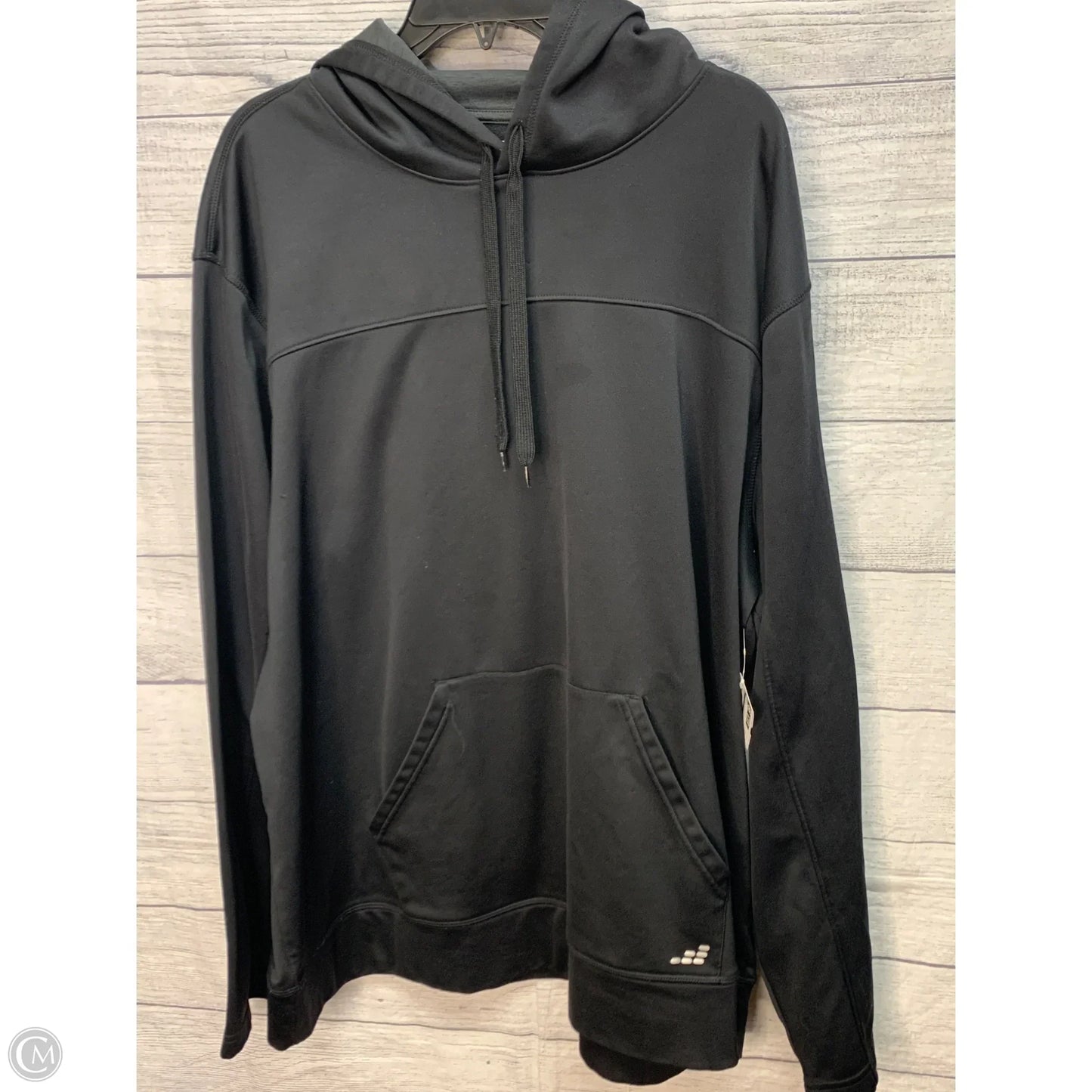 Athletic Sweatshirt Hoodie By Bcg In Black, Size: 2x