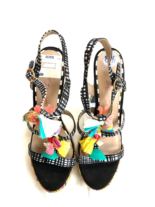 Shoes Heels Block By Betsey Johnson In Multi-colored, Size: 8.5