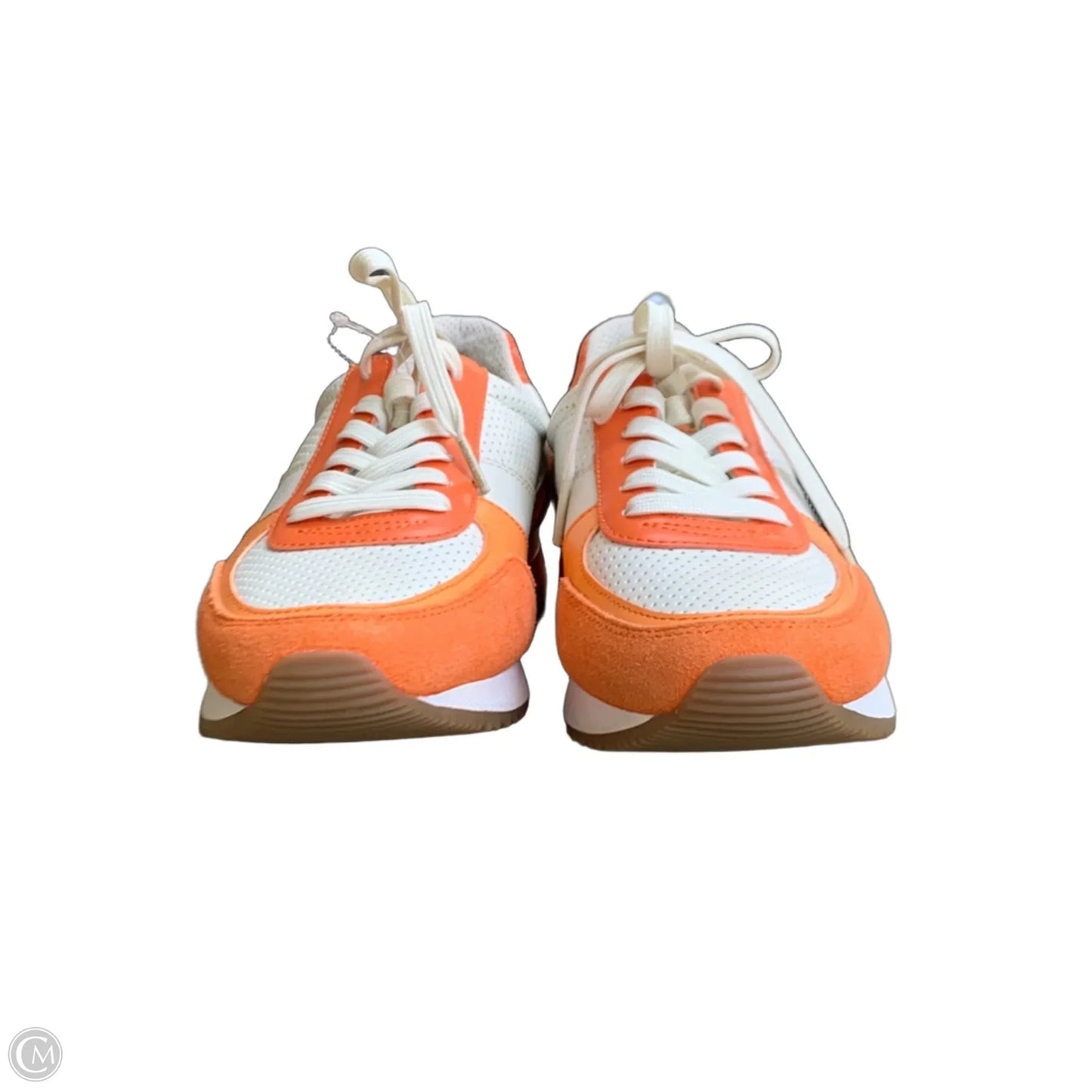 Shoes Sneakers By Michael By Michael Kors In Orange & White, Size: 8