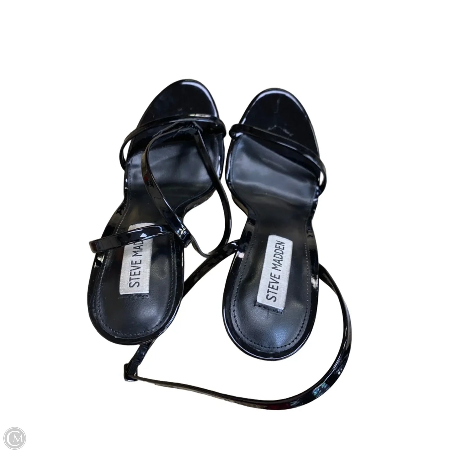 Sandals Heels Stiletto By Steve Madden In Black, Size: 8.5