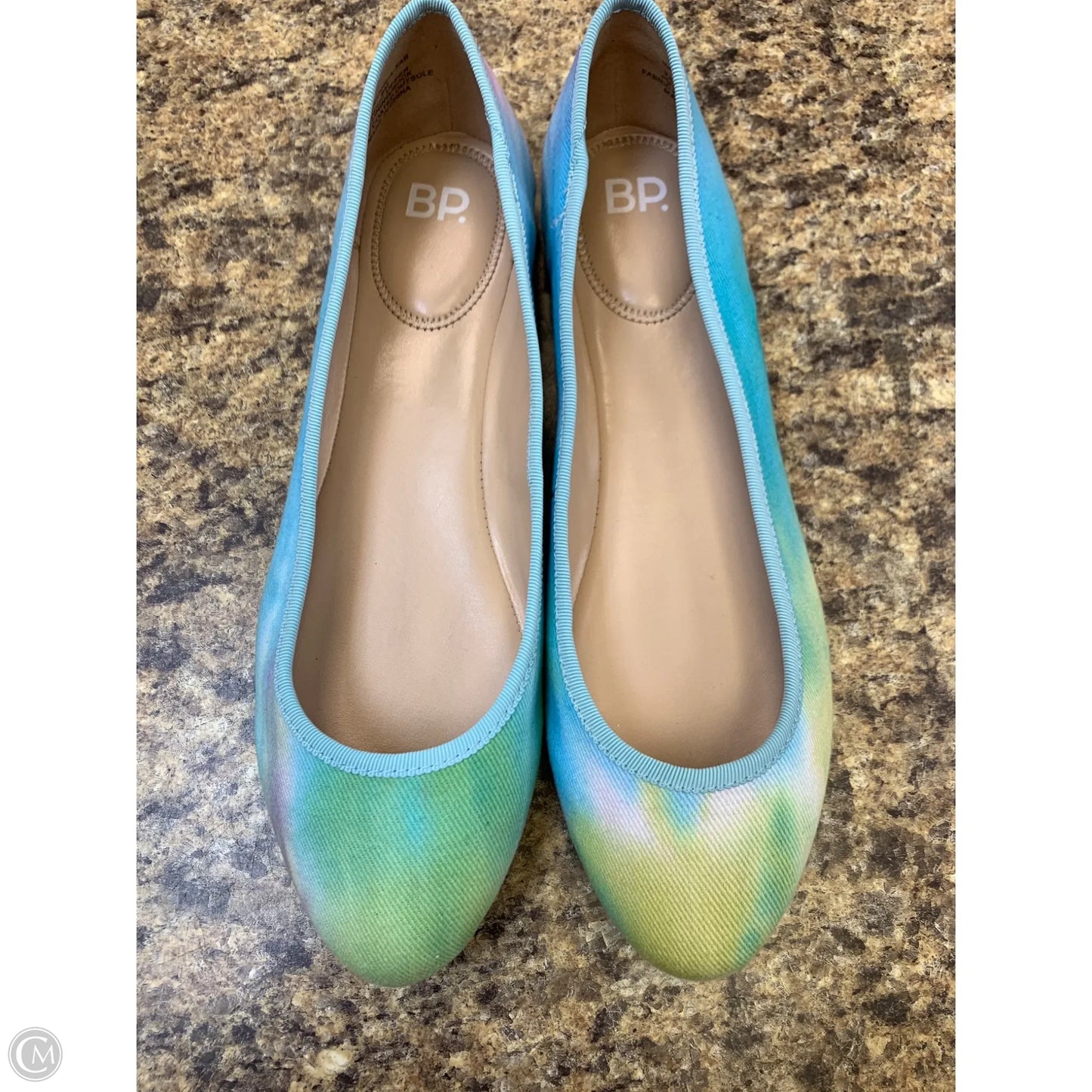Shoes Flats By Bp In Blue & Green, Size: 9