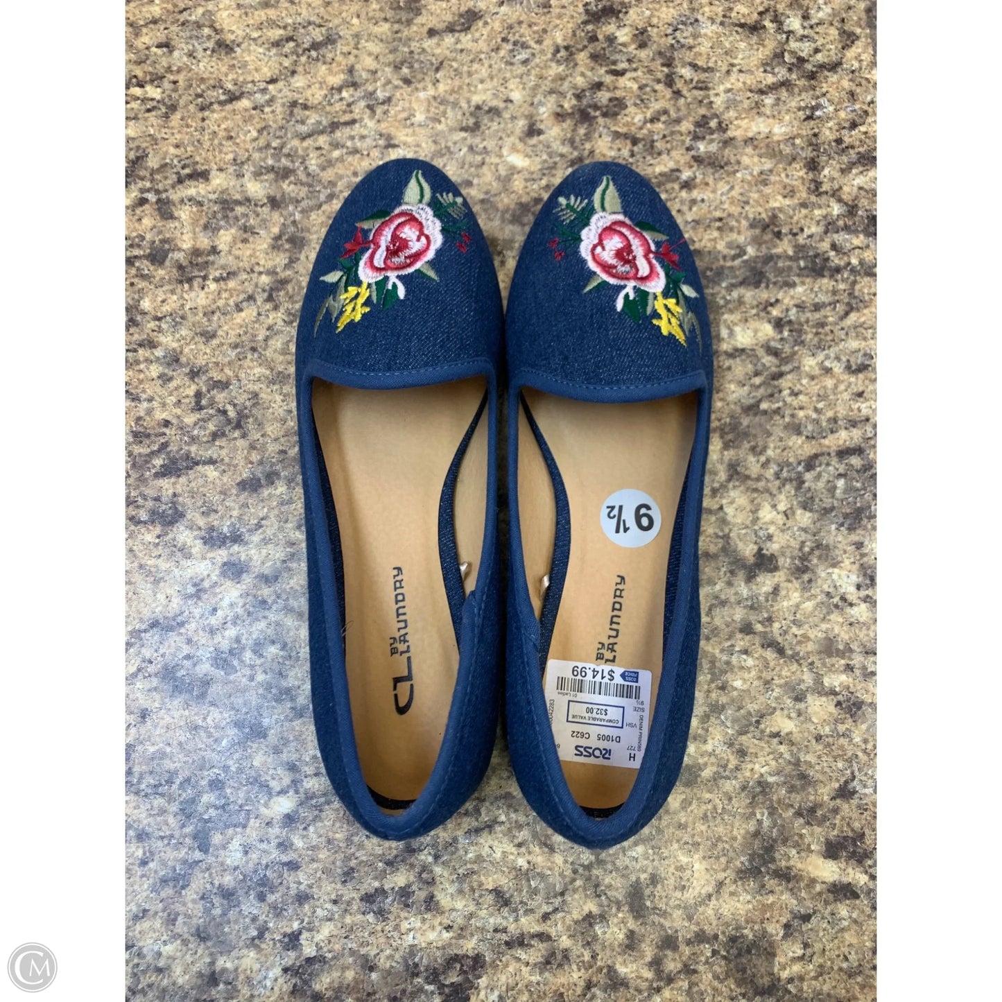 Shoes Flats By Laundry In Blue, Size: 9.5