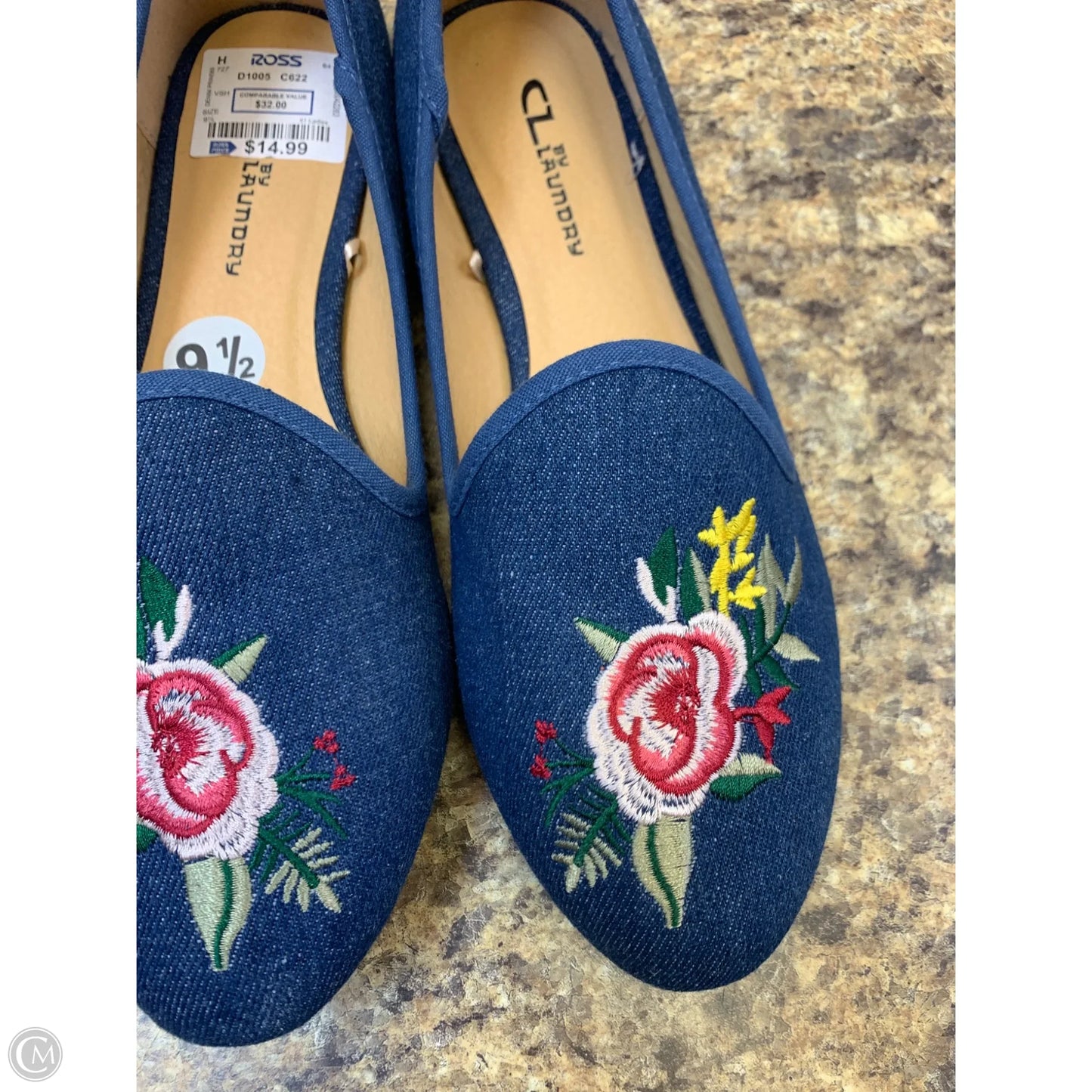 Shoes Flats By Laundry In Blue, Size: 9.5