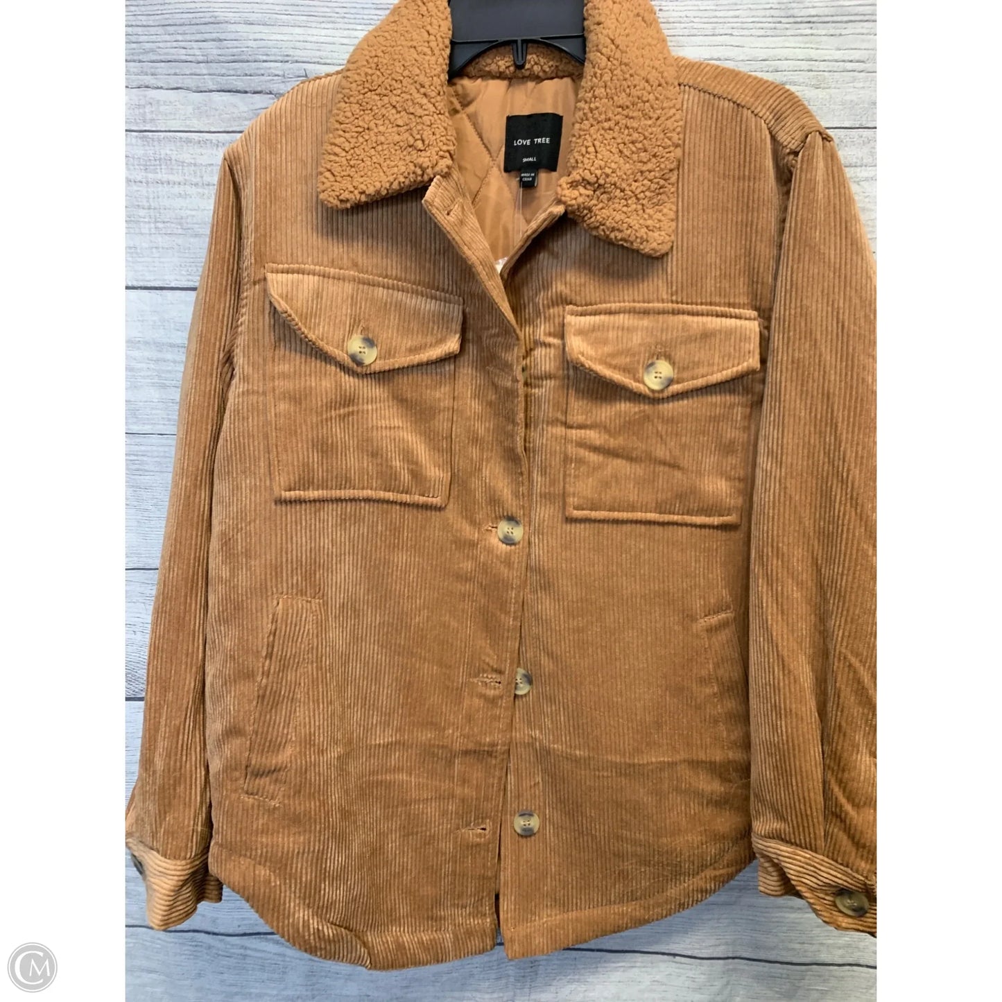 Jacket Other By Love Tree In Tan, Size: S