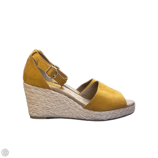Shoes Heels Wedge By Style And Company In Yellow, Size: 8