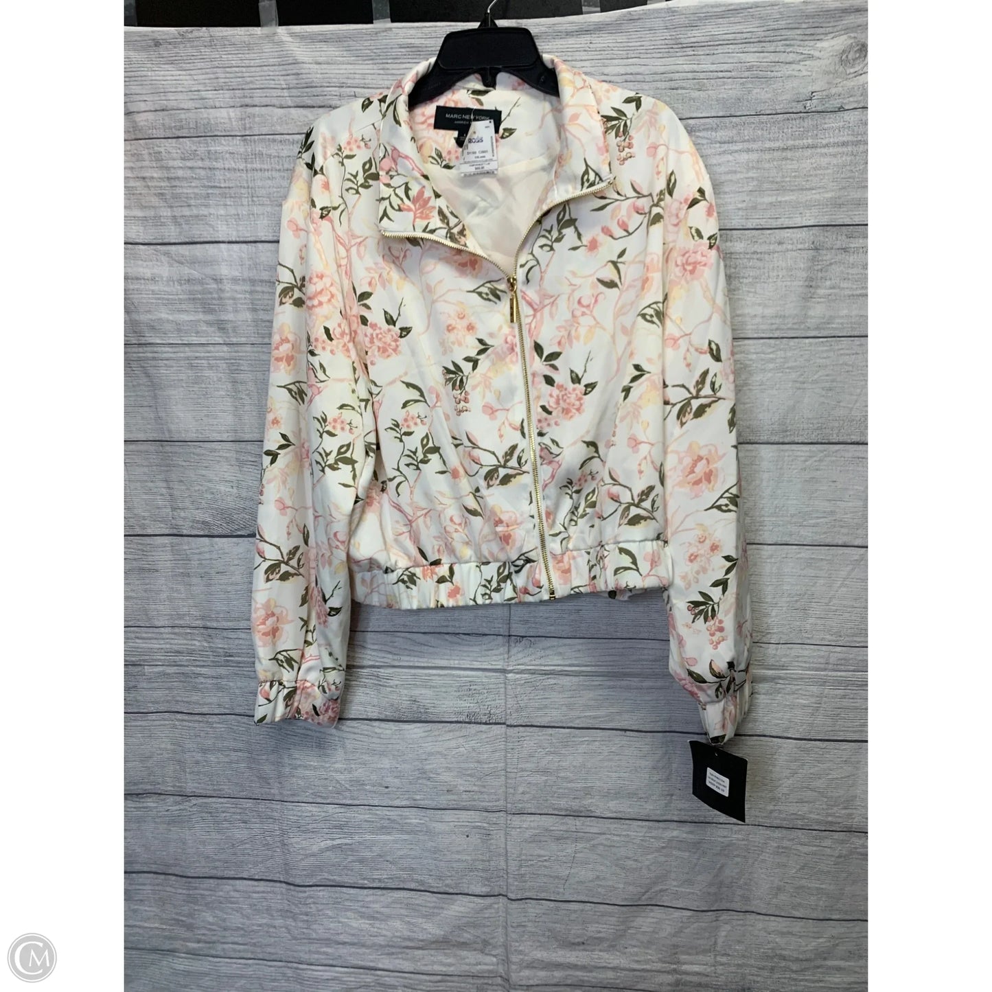 Jacket Shirt By Marc New York In Floral Print, Size: L