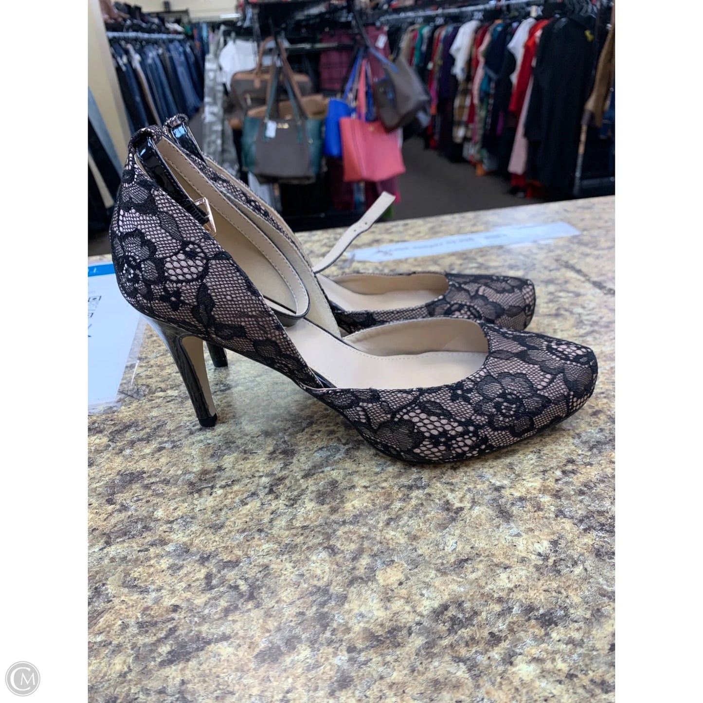 Shoes Heels Stiletto By Justfab In Black & Cream, Size: 11