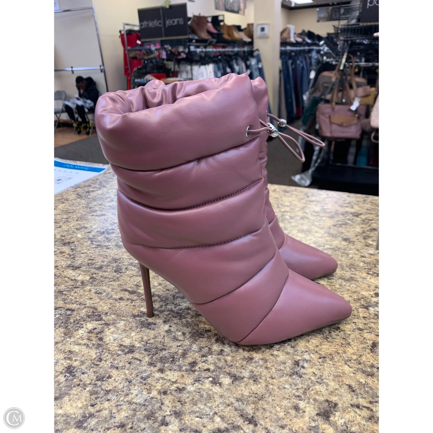 Boots Ankle Heels By Steve Madden In Mauve, Size: 9