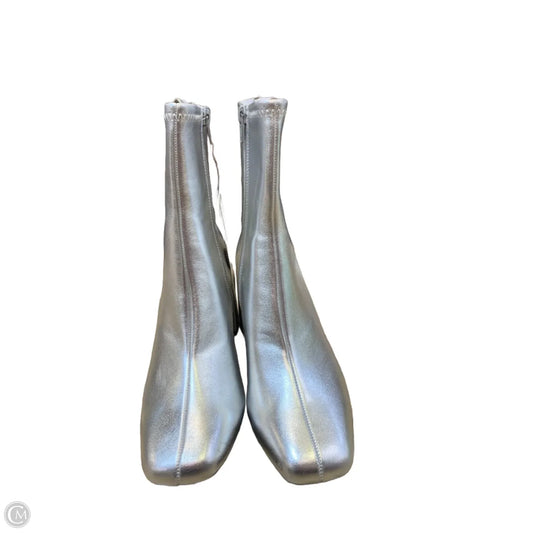 Boots Ankle Heels By A New Day In Silver, Size: 6