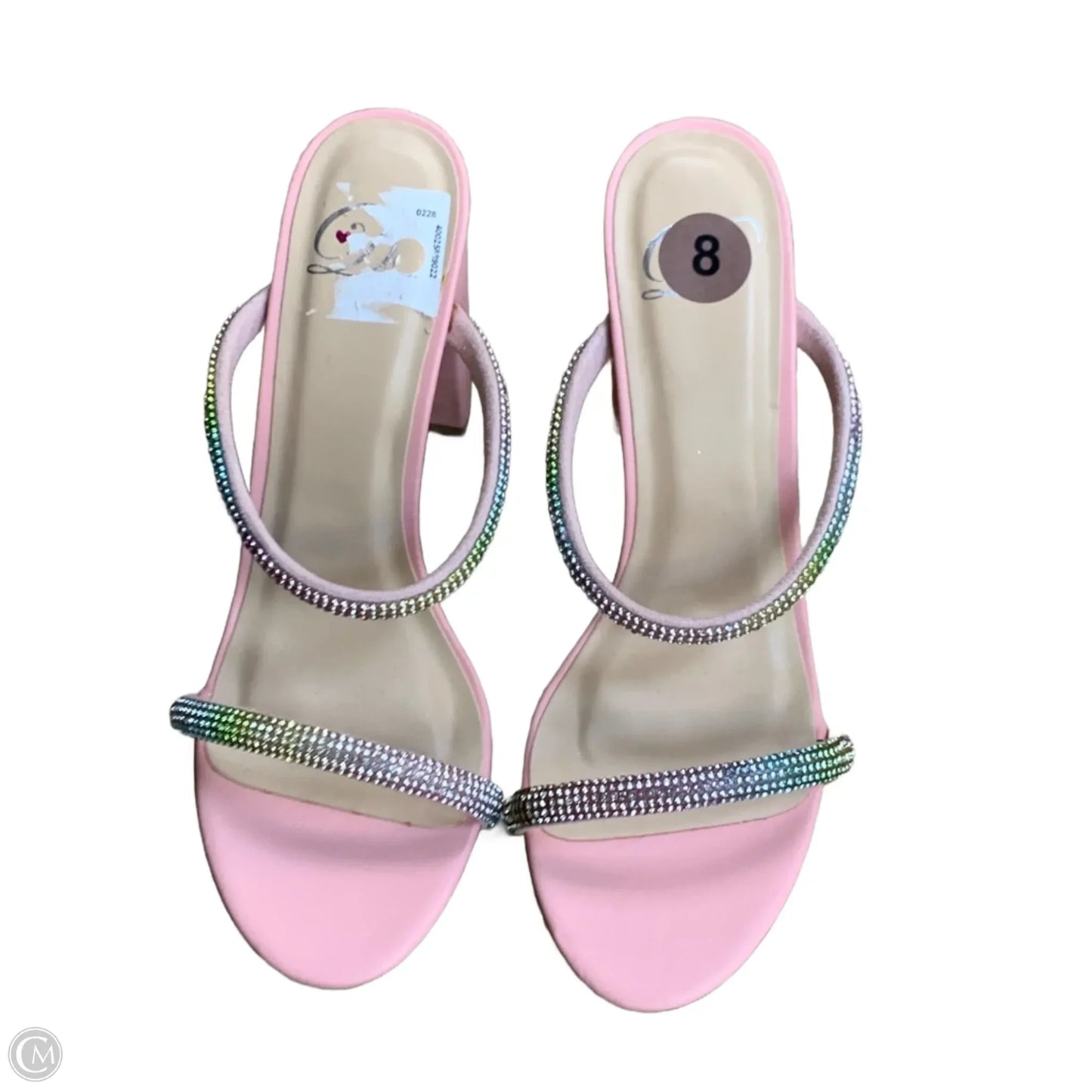 Shoes Heels Block By Cmf In Pink, Size: 8