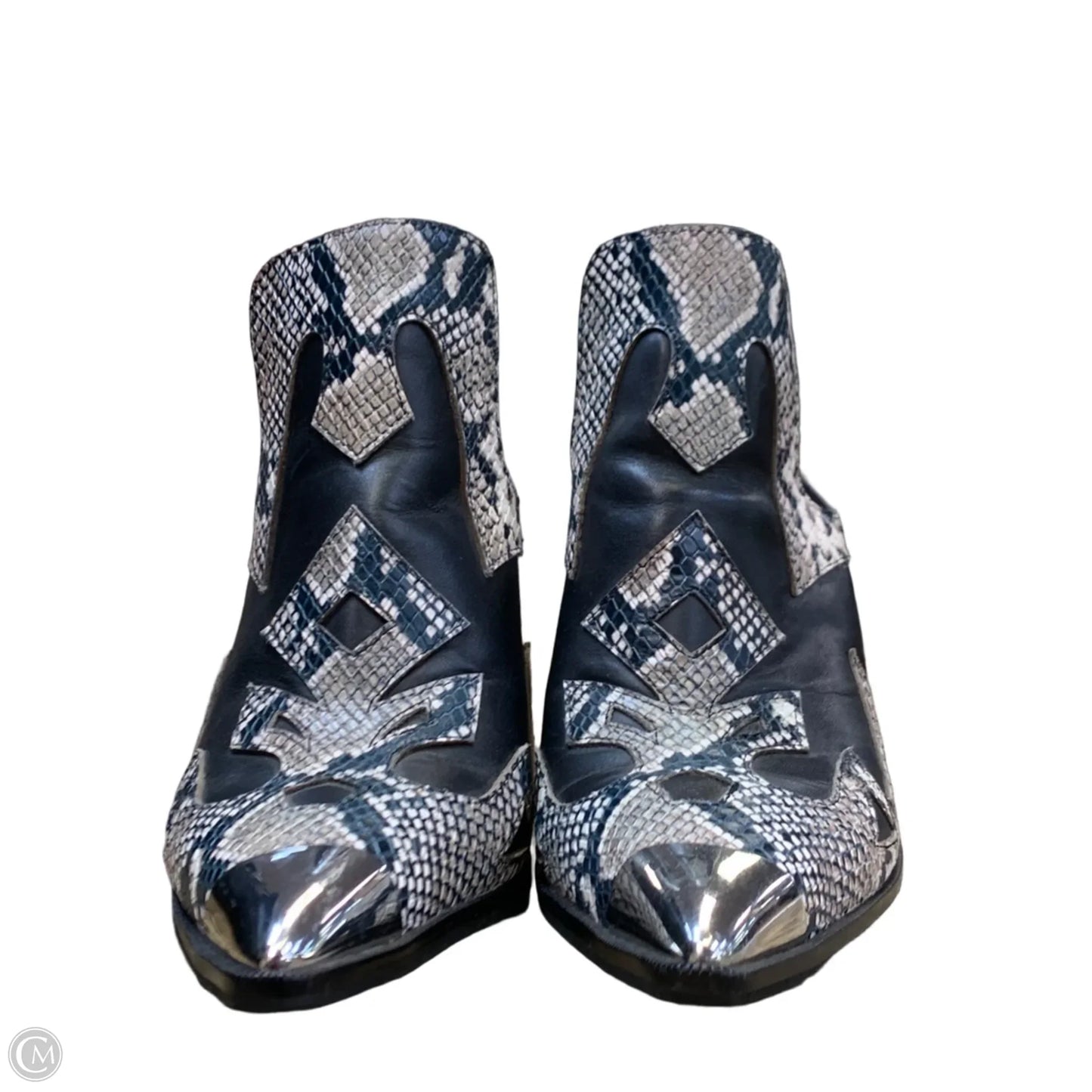 Shoes Heels Block By Gianni Bini In Snakeskin Print, Size: 8.5