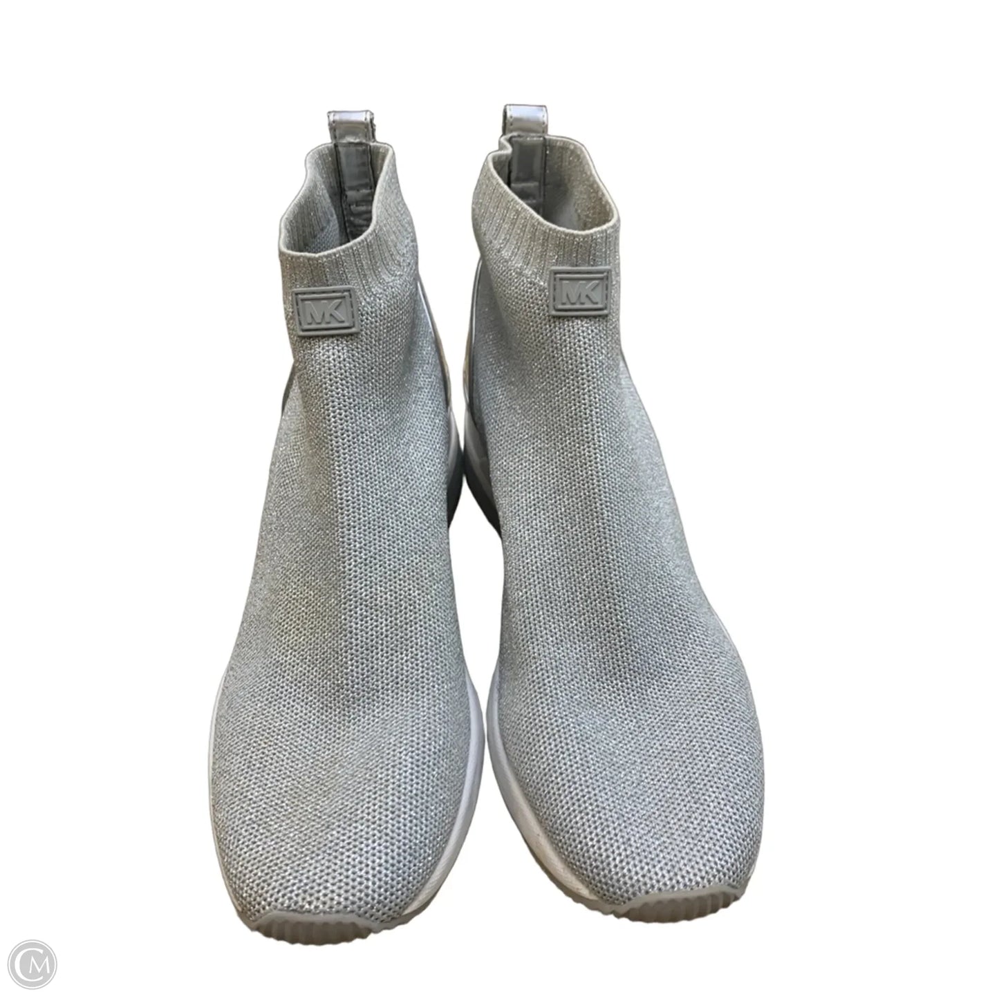 Shoes Sneakers By Michael By Michael Kors In Silver, Size: 9.5