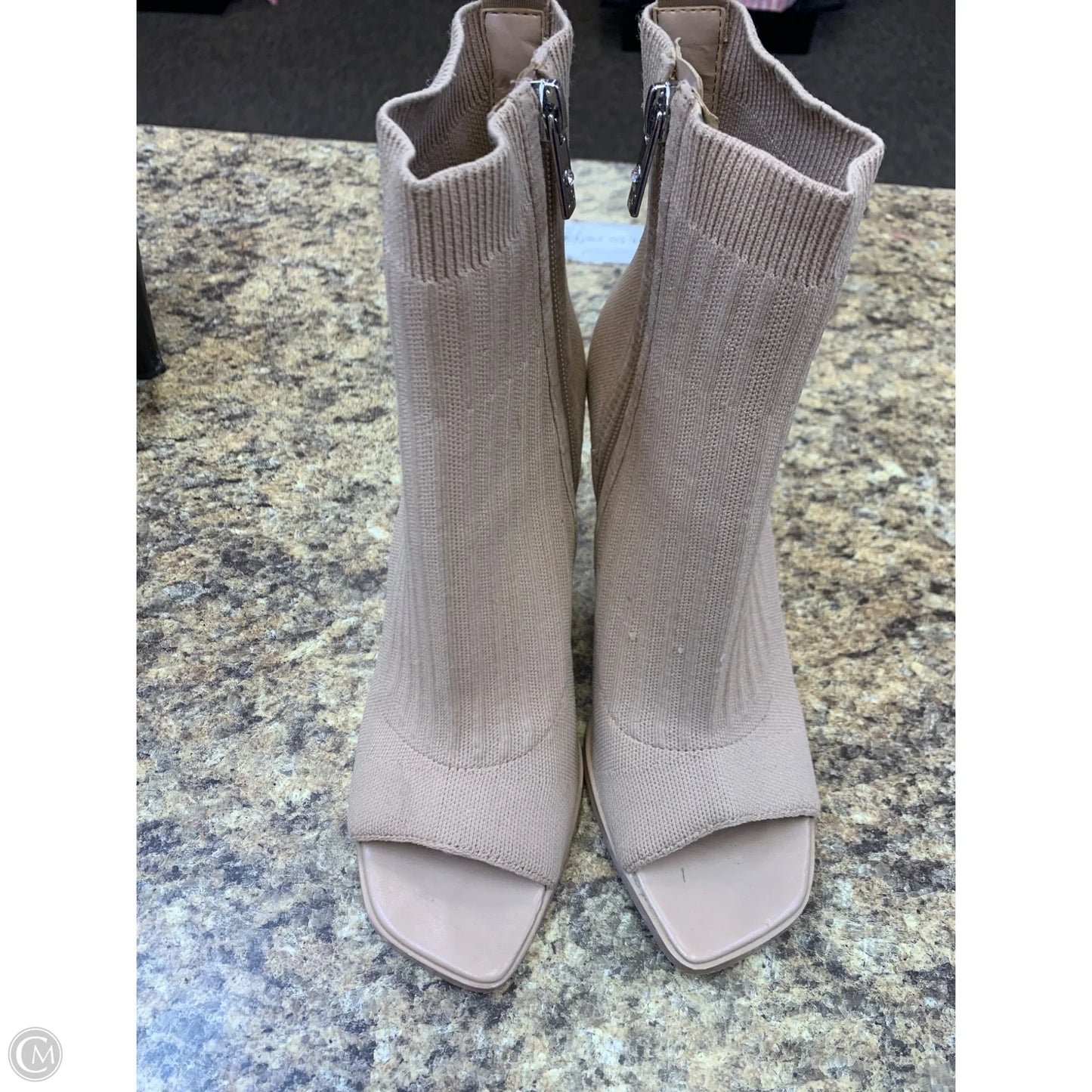 Sandals Heels Stiletto By Jennifer Lopez In Beige, Size: 8.5
