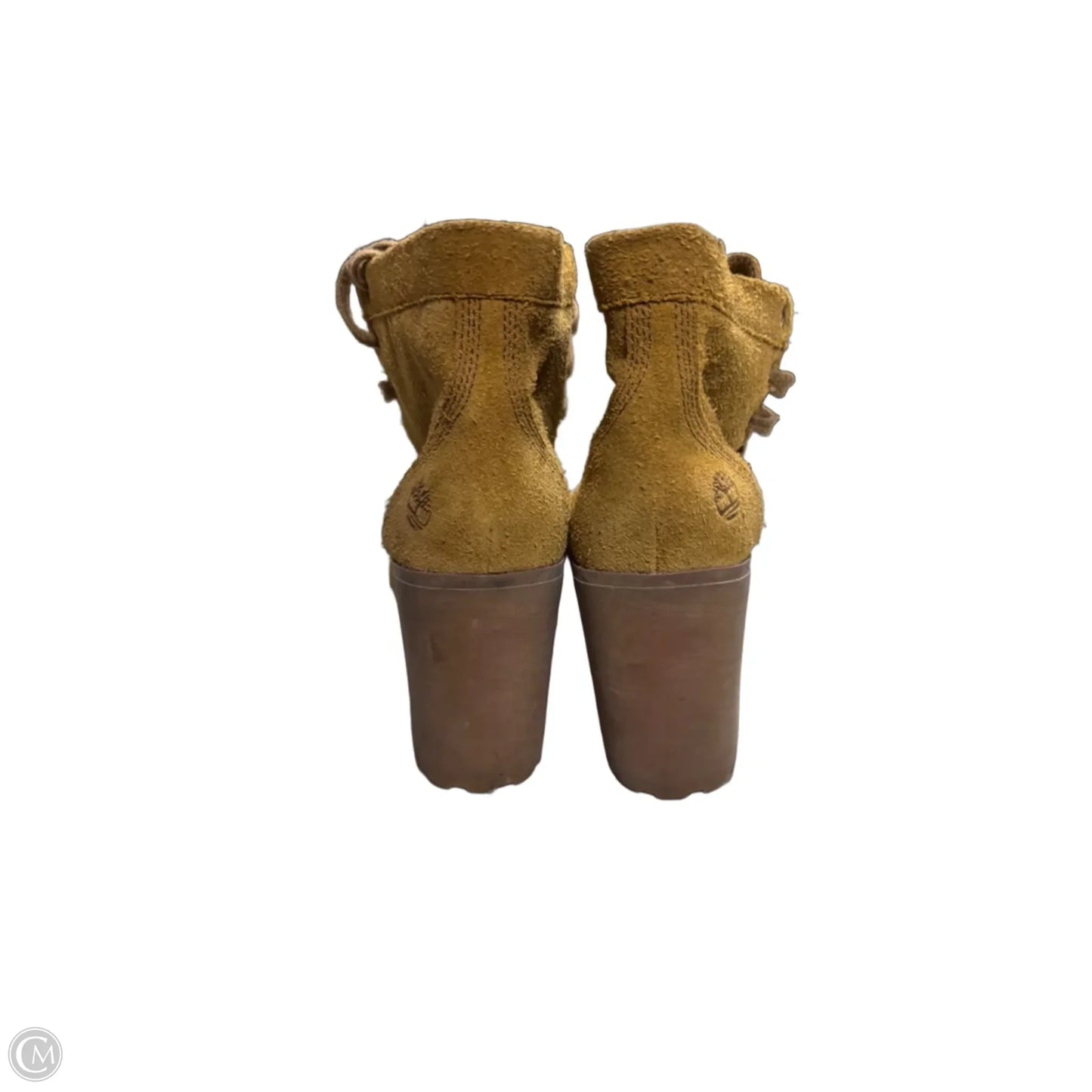 Boots Ankle Heels By Timberland In Tan, Size: 7