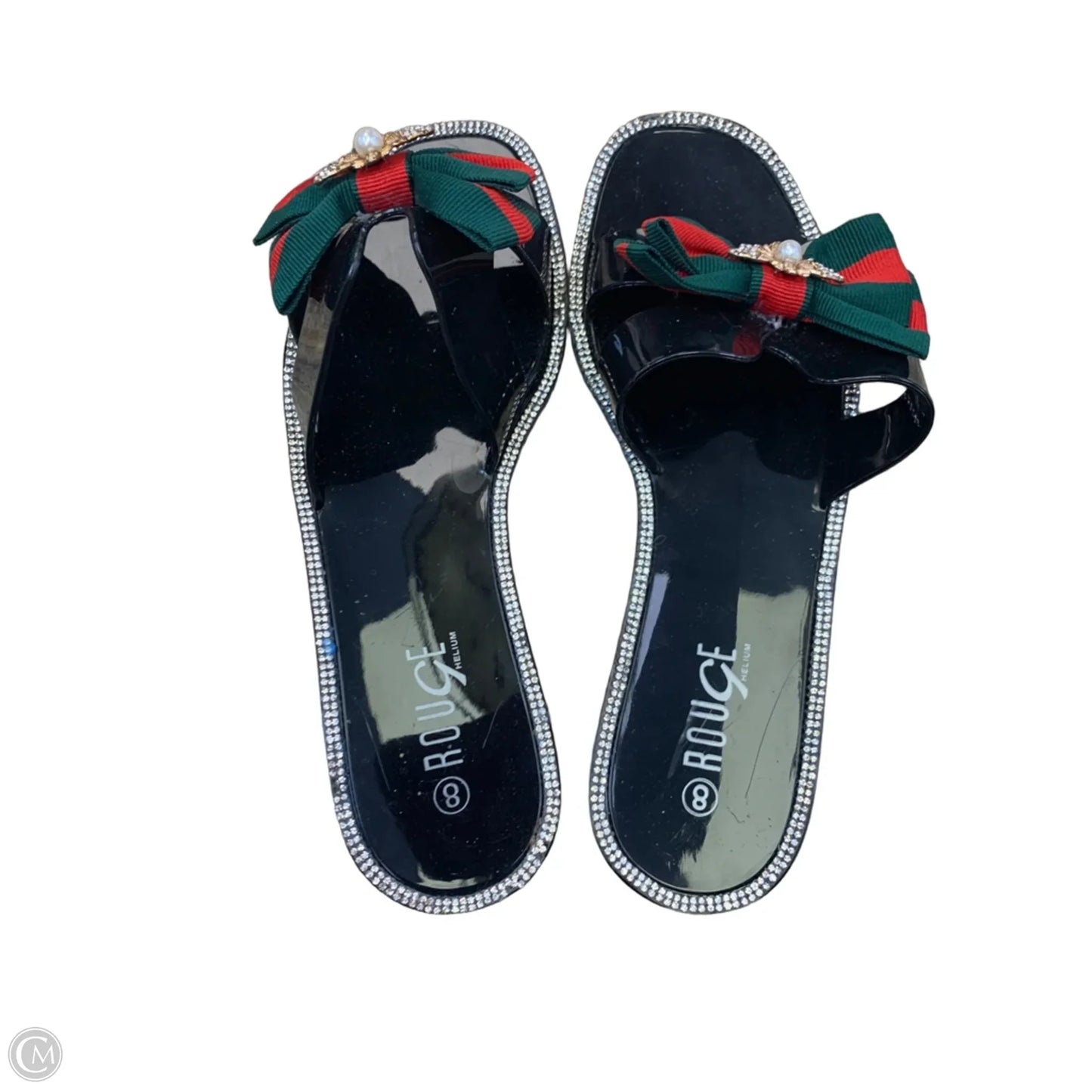 Sandals Flats By Rouge In Black, Size: 8