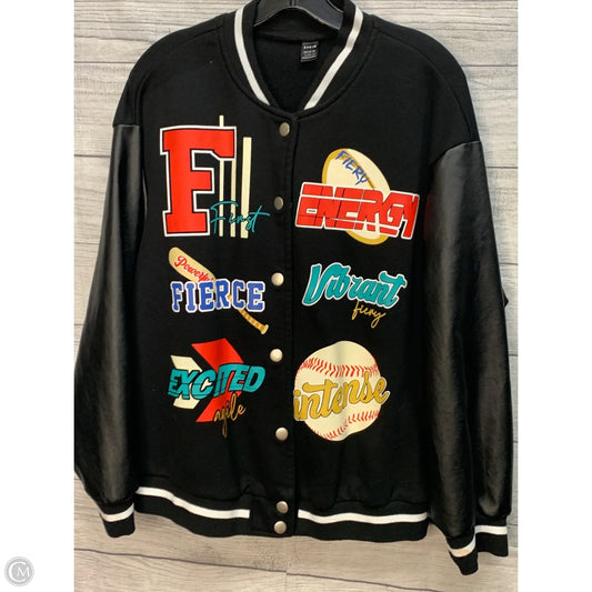 Jacket Moto By Shein In Black, Size: L