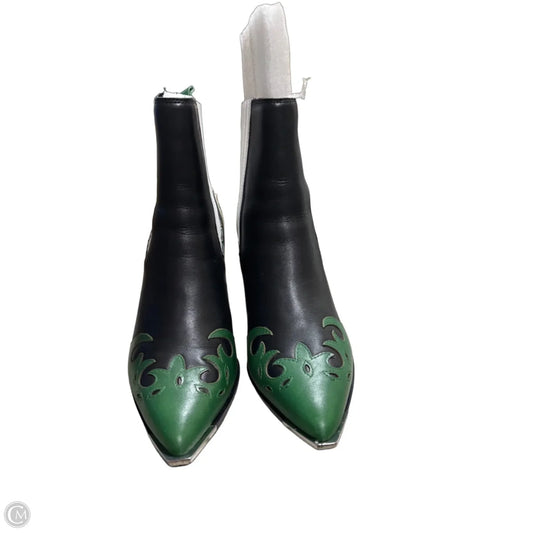 Boots Western By Steve Madden In Black & Green, Size: 9.5