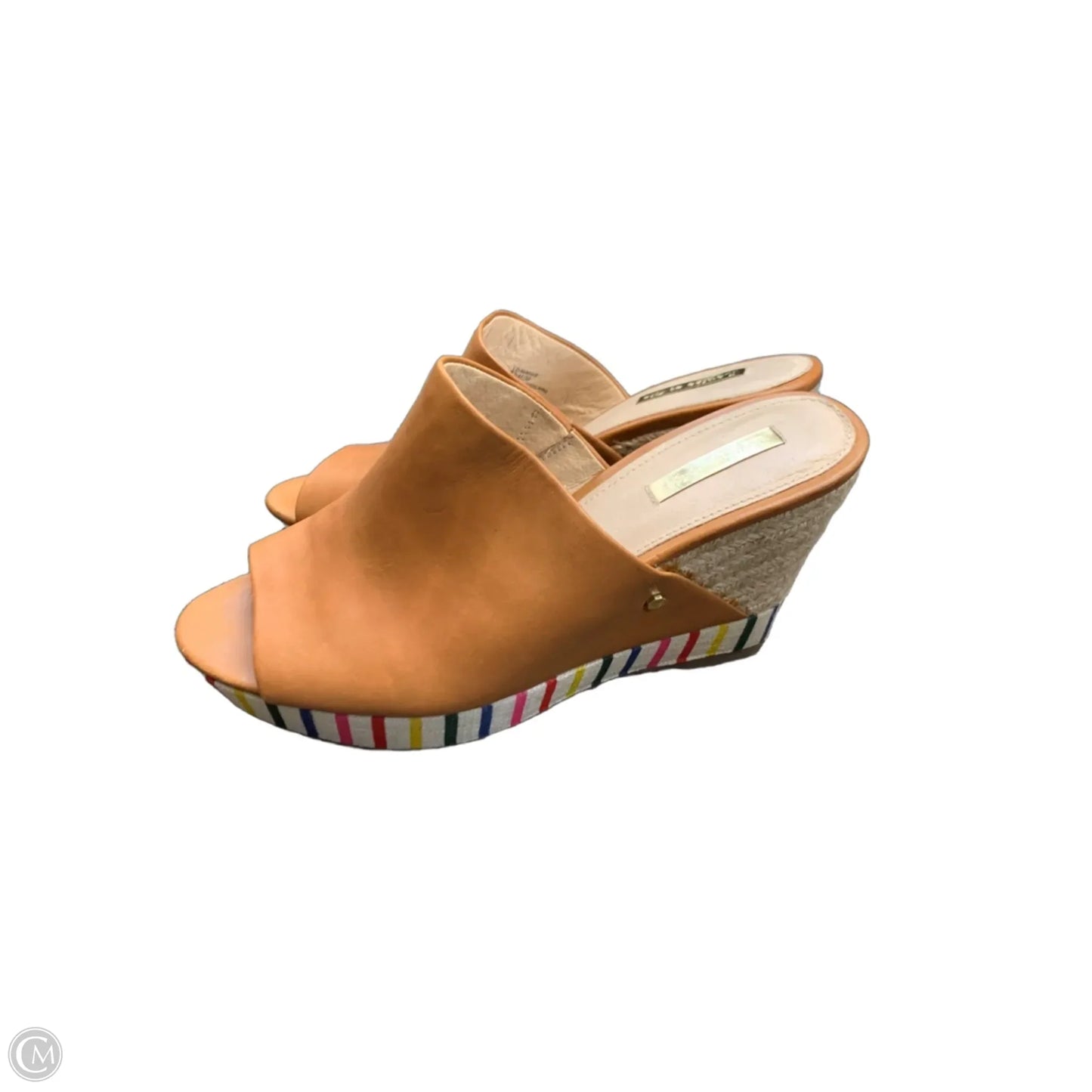Sandals Heels Wedge By Louise Et Cie In Tan, Size: 8.5