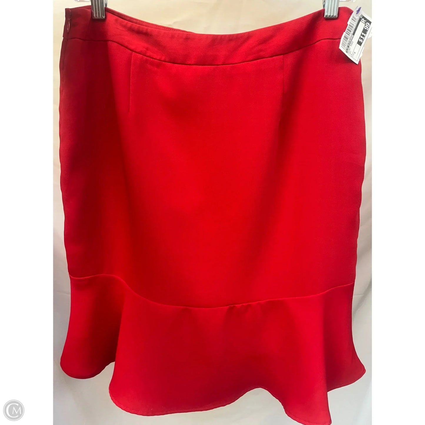 Skirt Midi By Liz Claiborne In Red, Size: 8
