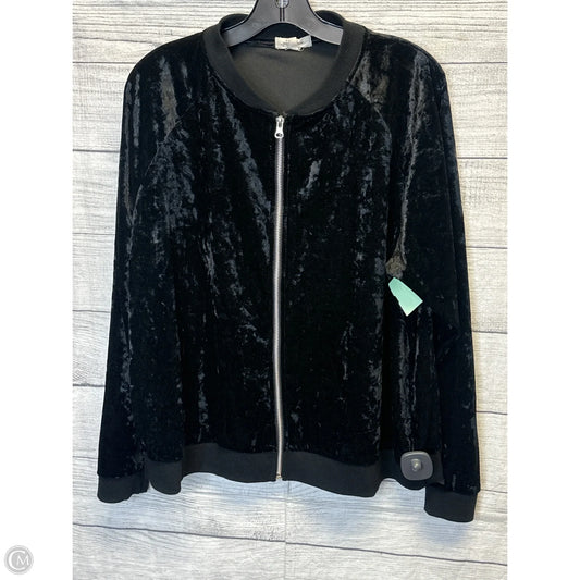 Jacket Faux Fur & Sherpa By Cmf In Black, Size: 1x