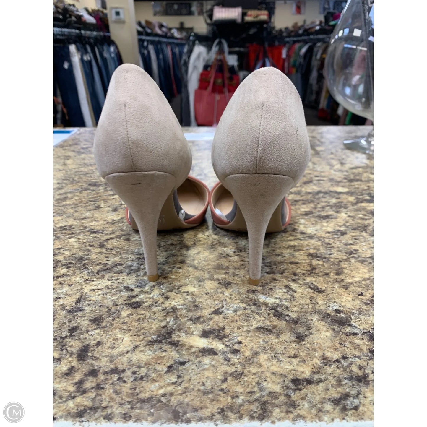 Shoes Heels Stiletto By Chinese Laundry In Pink & Tan, Size: 8.5