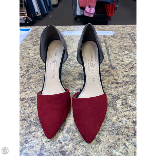 Shoes Heels Stiletto By Chinese Laundry In Red & Tan, Size: 8.5