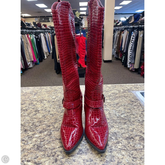 Boots Western By Bamboo In Red, Size: 7.5