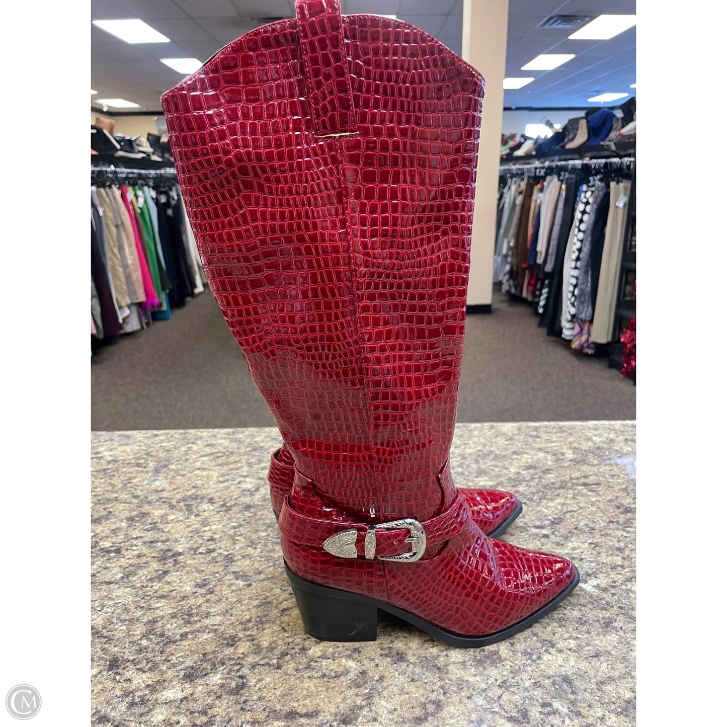 Boots Western By Bamboo In Red, Size: 7.5
