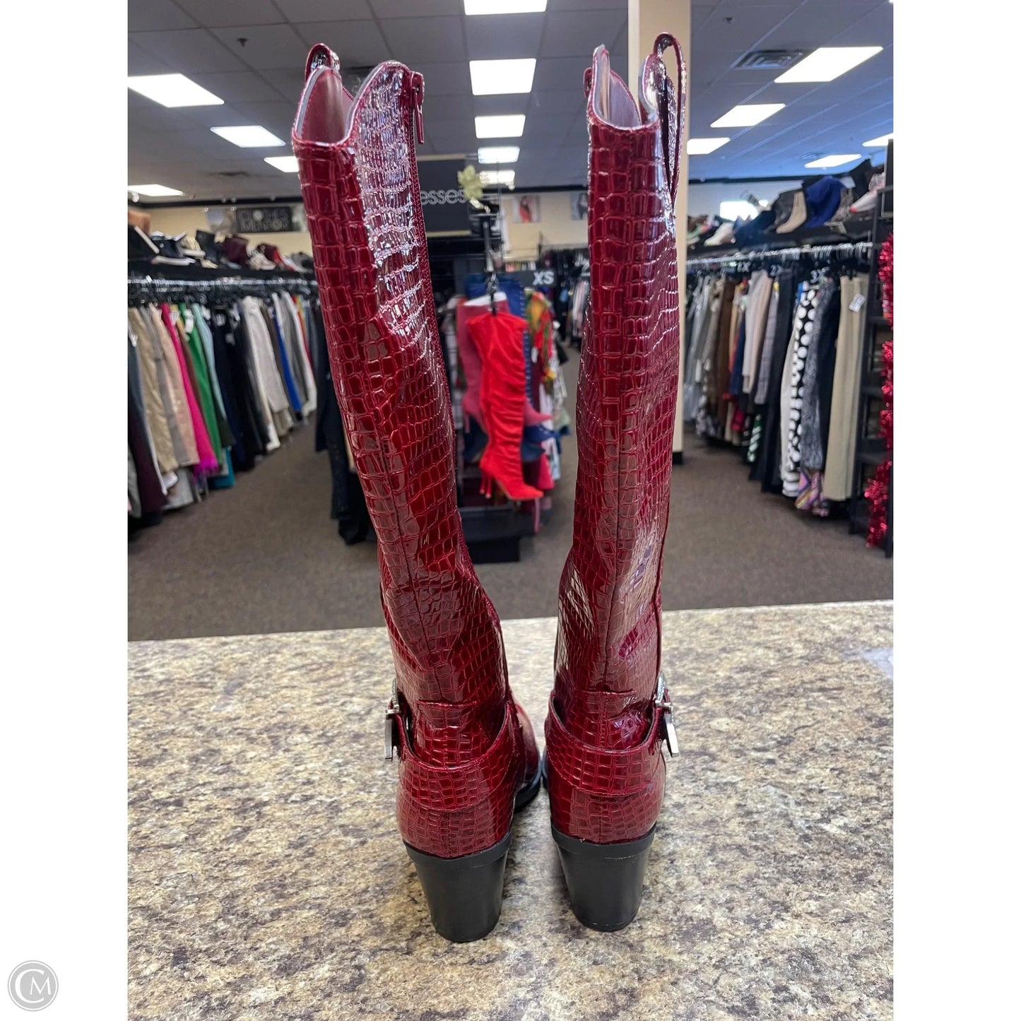 Boots Western By Bamboo In Red, Size: 7.5