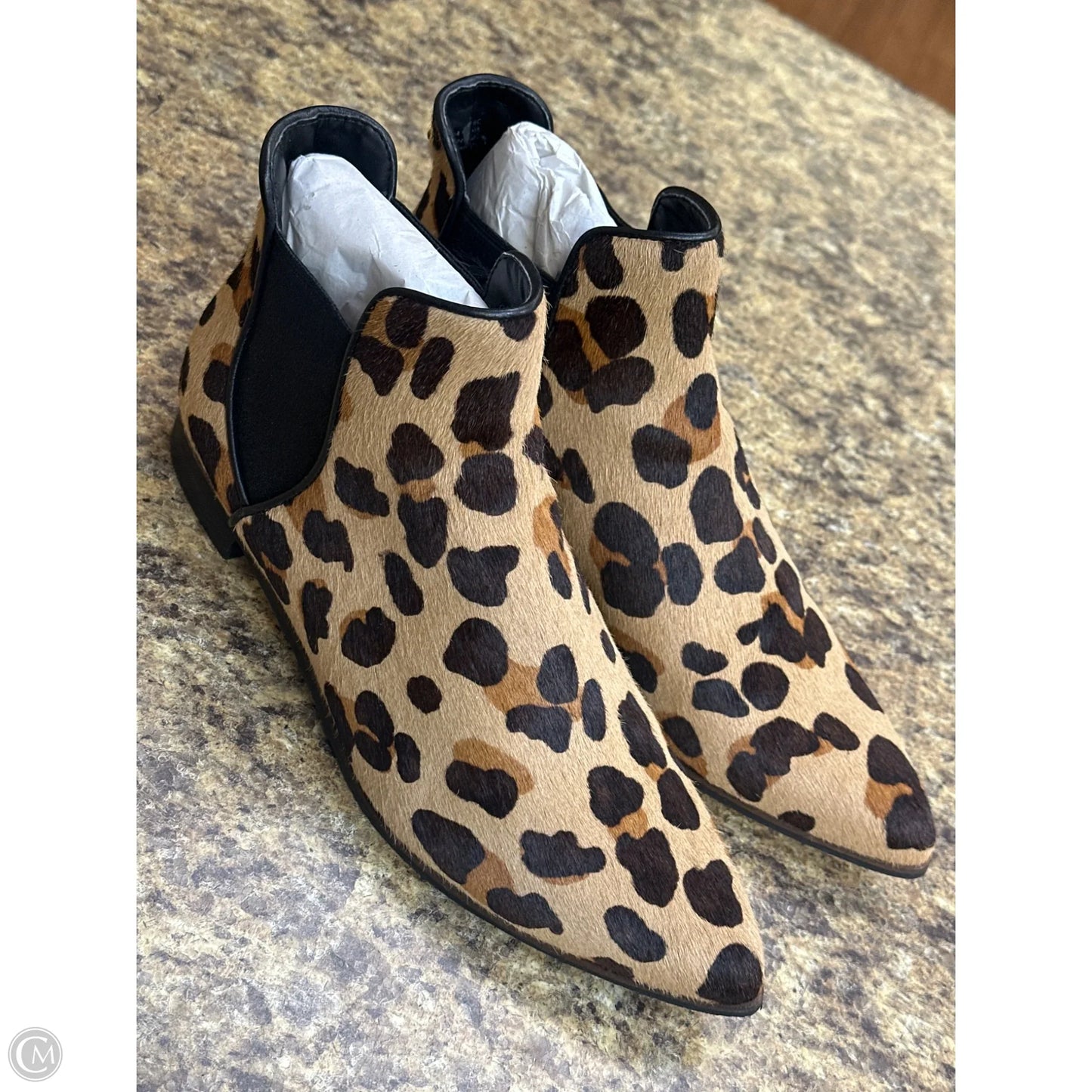 Boots Ankle Flats By Cole-haan In Leopard Print, Size: 7.5