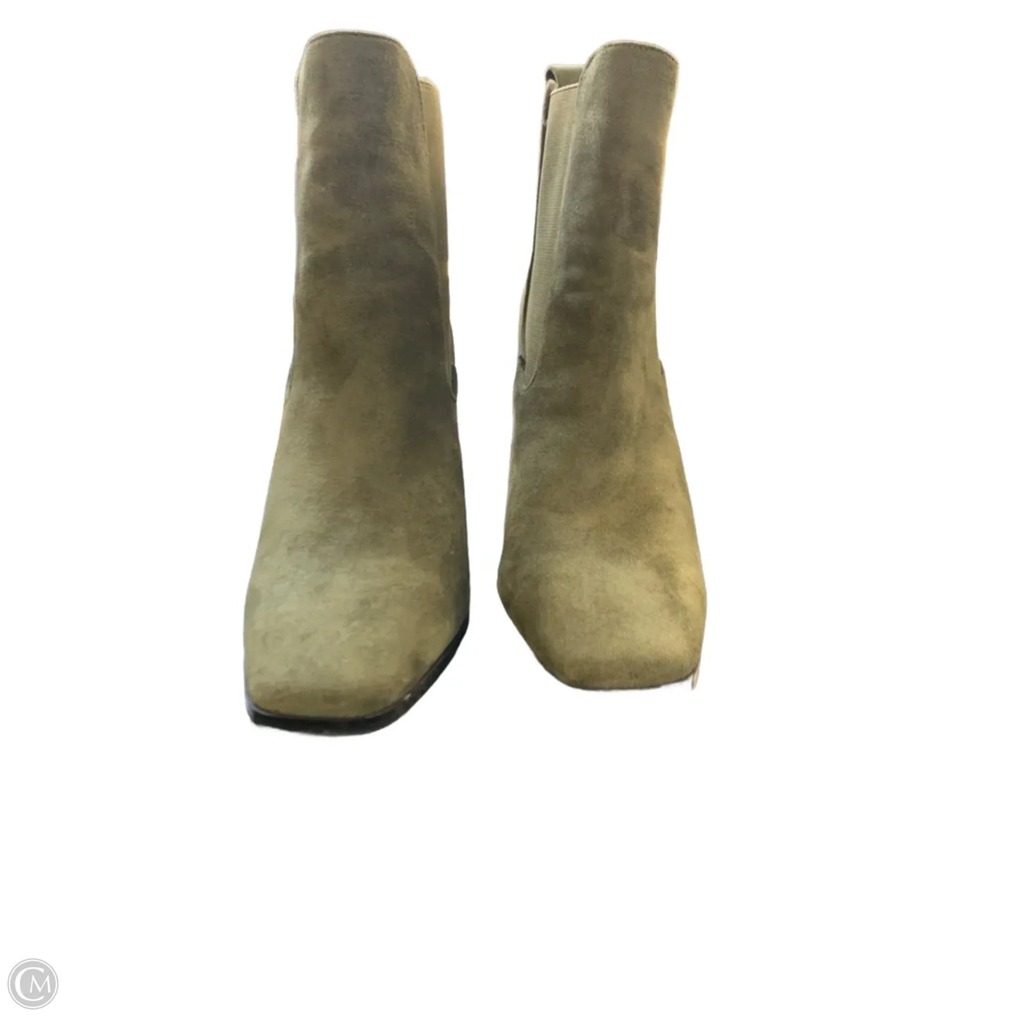 Boots Ankle Heels By Yoki In Green, Size: 9