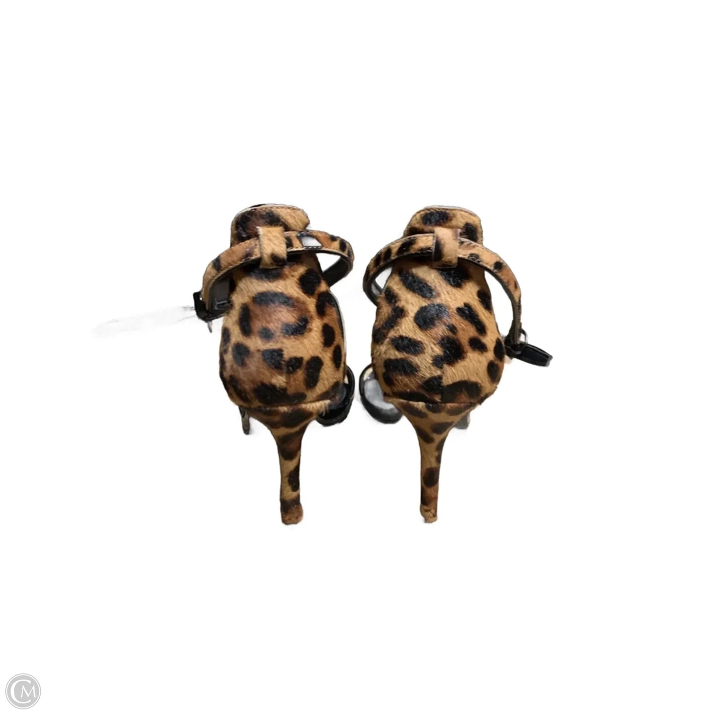 Sandals Heels Stiletto By Nine West In Animal Print, Size: 7.5
