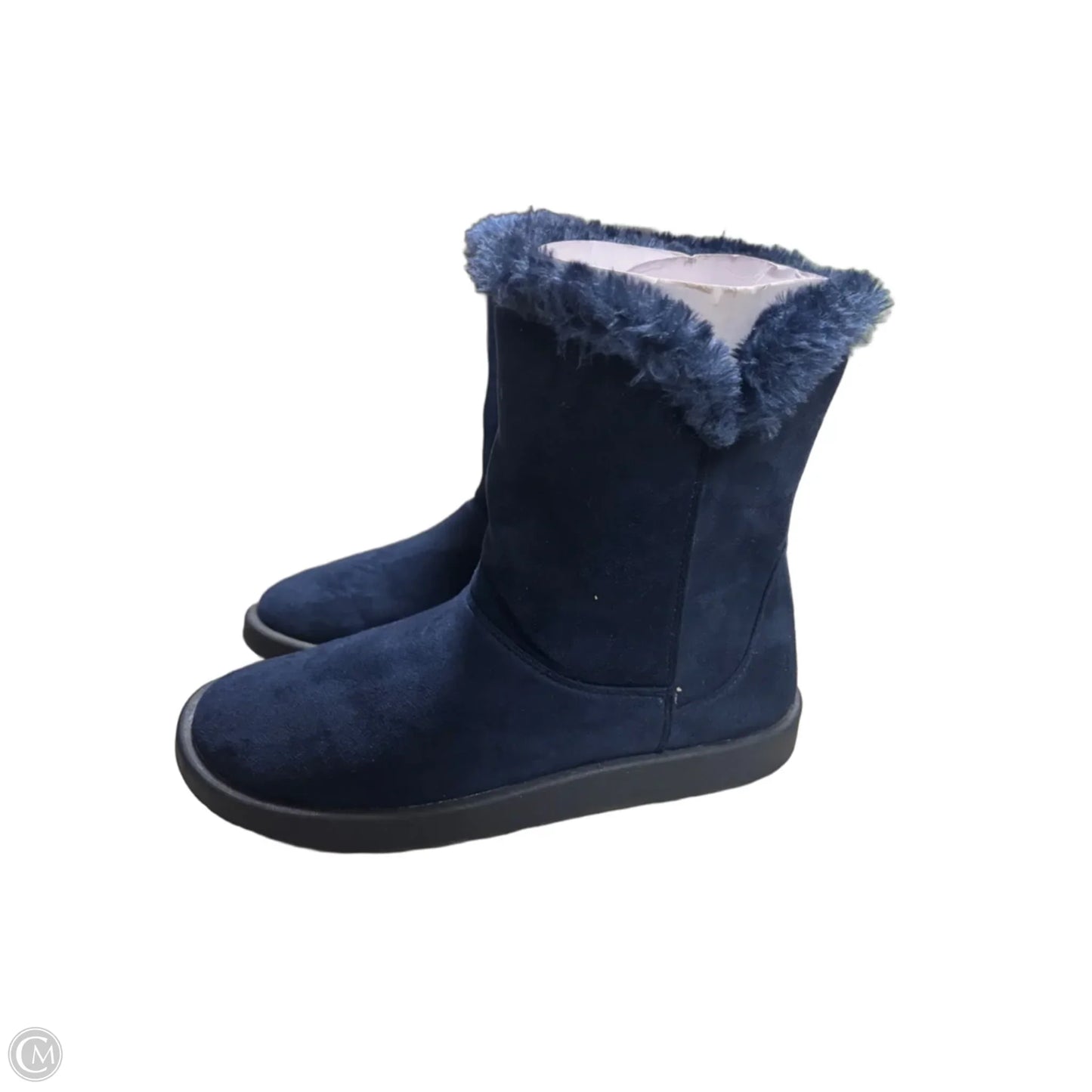 Boots Ankle Flats By Roebuck In Navy, Size: 7