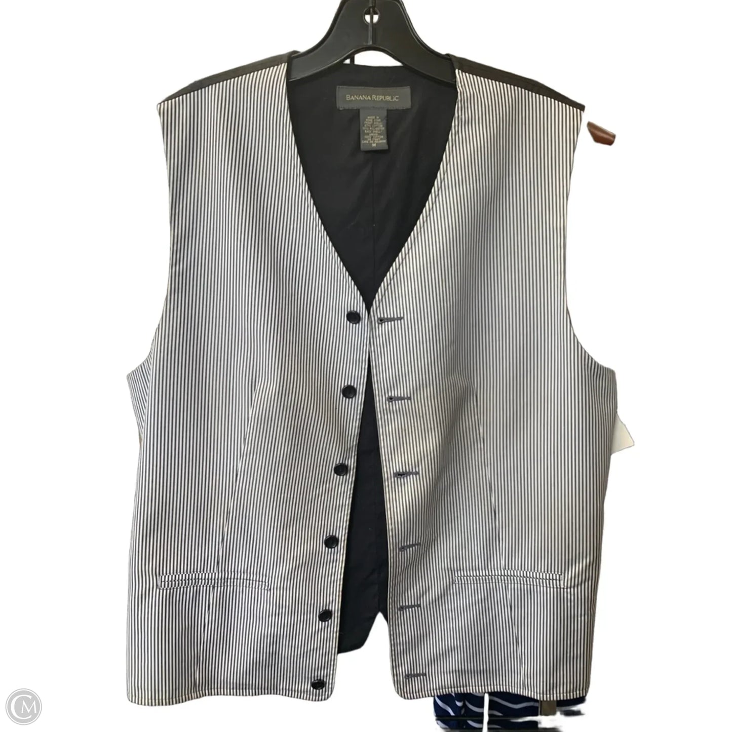 Vest Other By Banana Republic In Striped Pattern, Size: M