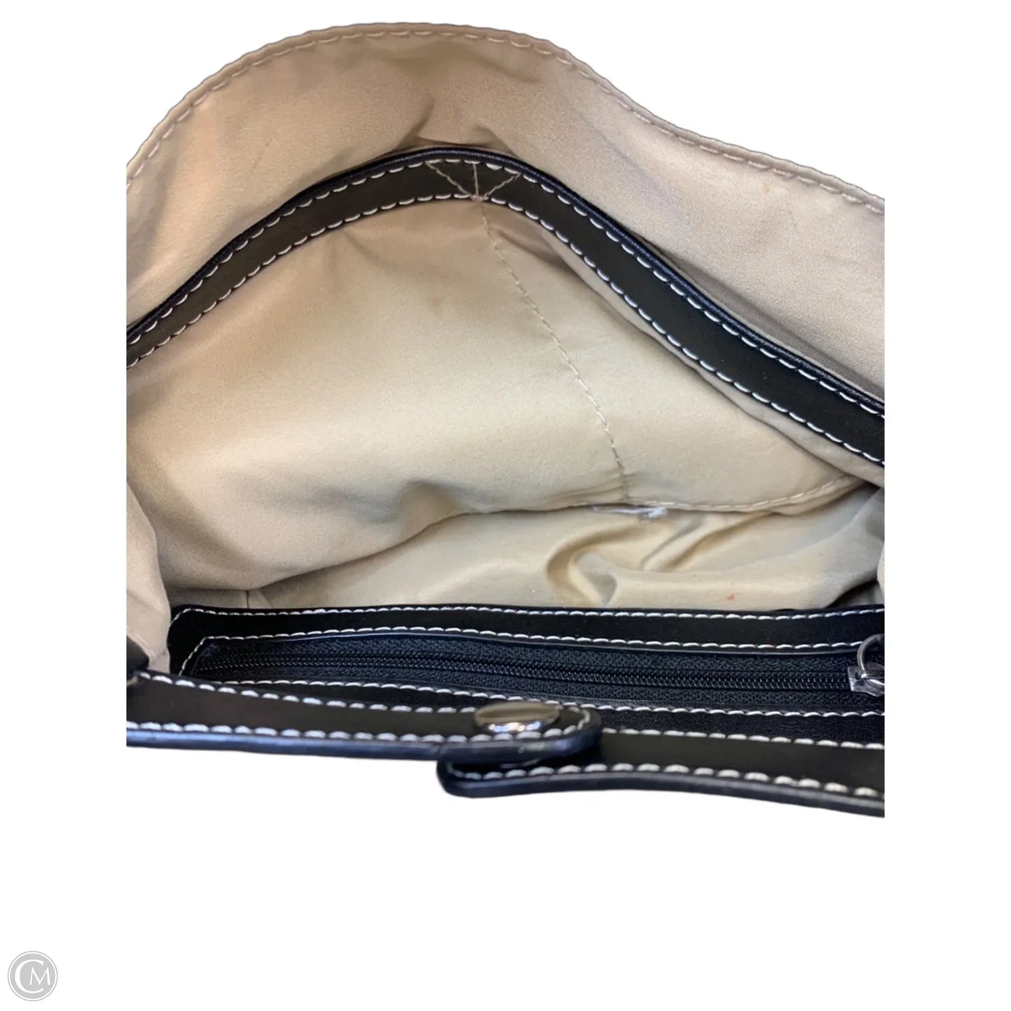 Handbag Leather By Clarks, Size: Medium