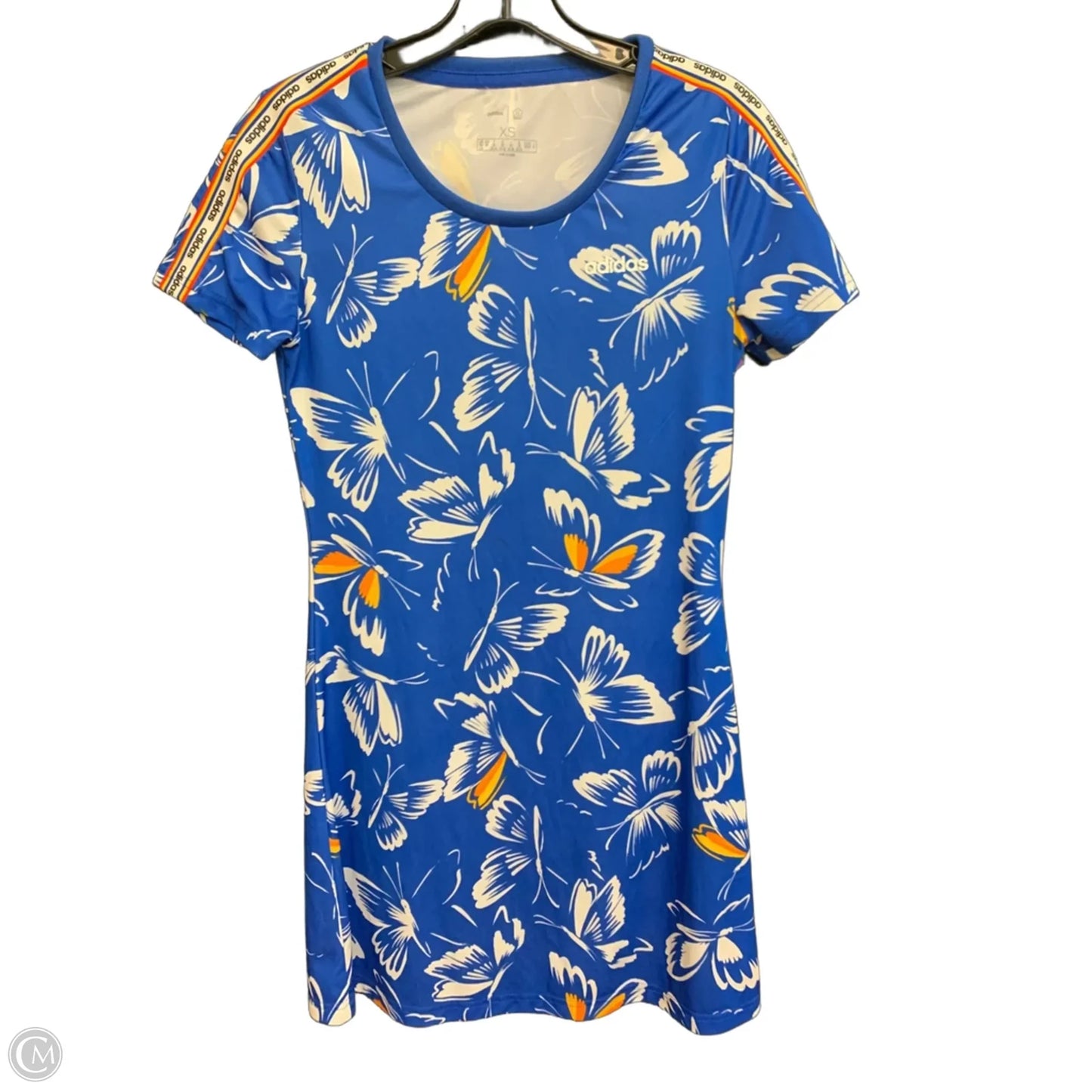 Athletic Dress By Adidas In Blue, Size: Xs