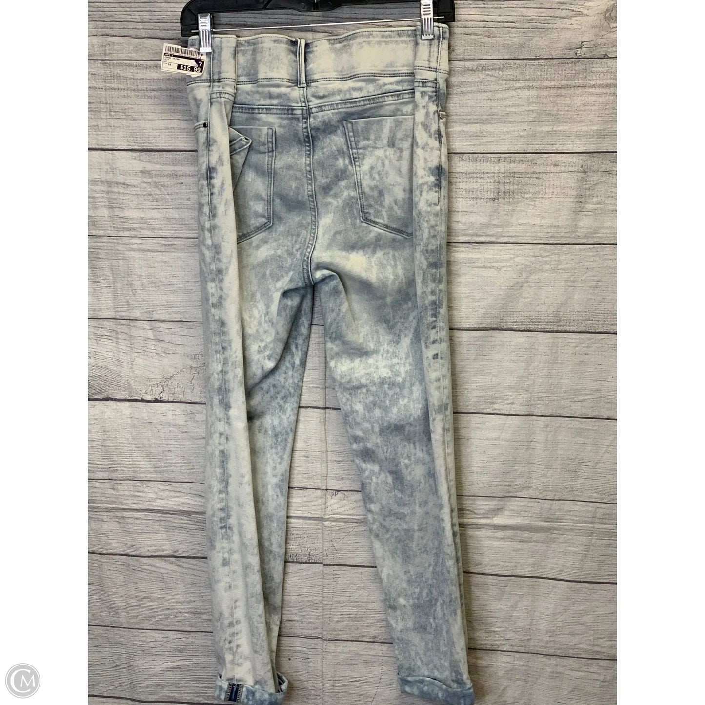 Jeans Skinny By Apt 9 In Blue, Size: 14