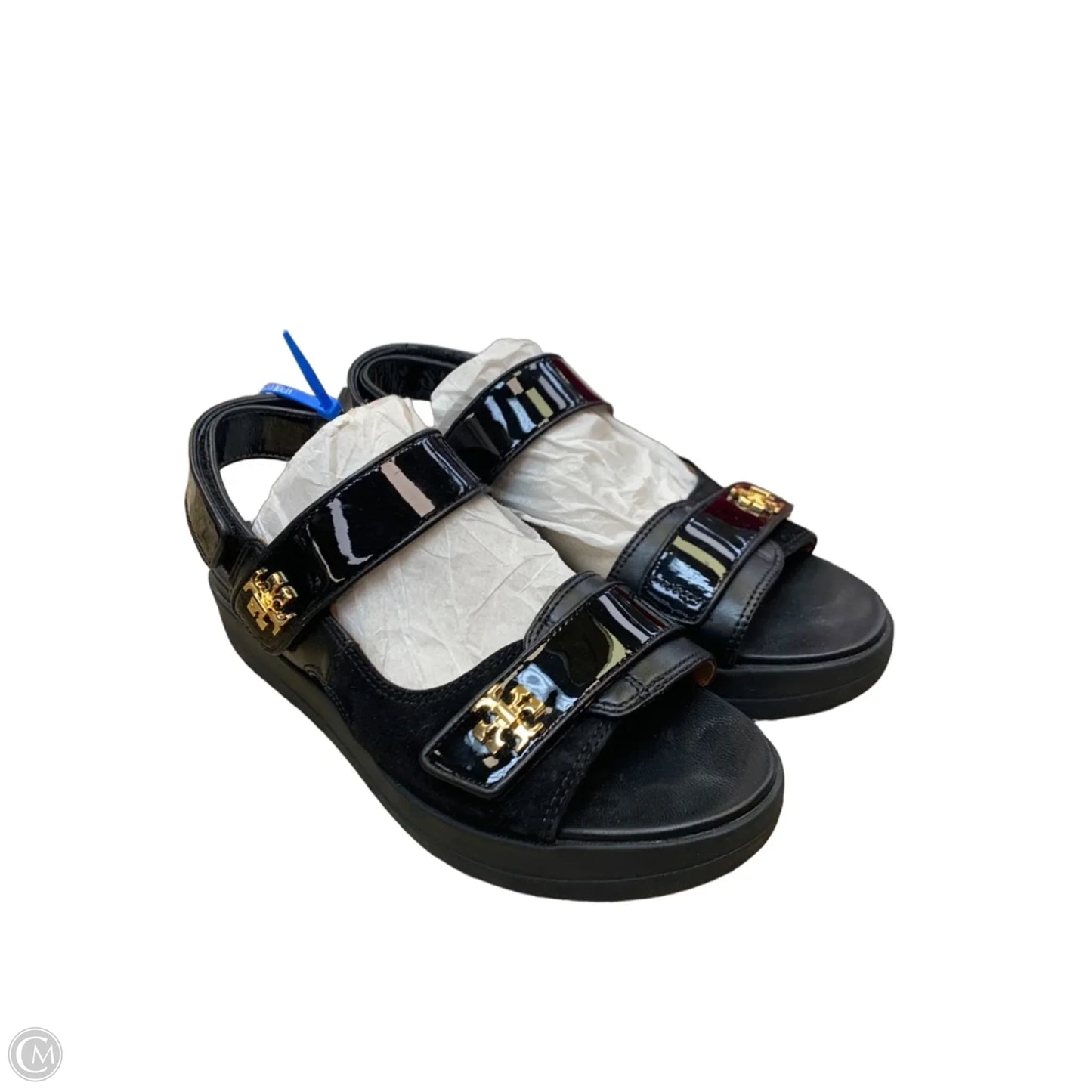 Sandals Designer By Tory Burch In Black, Size: 8.5